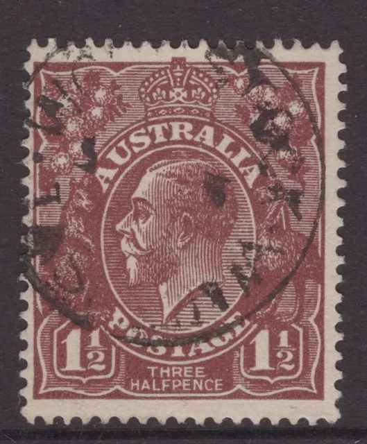 Tasmania WOODSTOCK postmark on KGV rated S by Hardinge