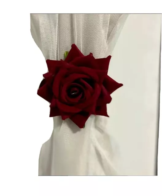 Flower Shape Window Curtain Tieback Drape Tie Back Holdback Deco Set Of 2