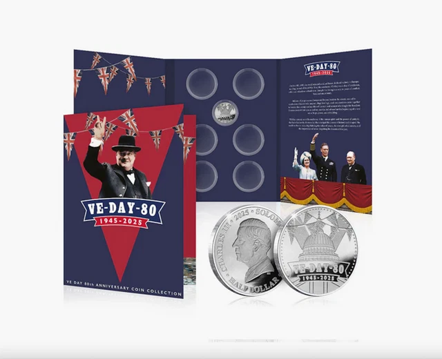 VE DAY 80TH Anniversary 1945-2025 Half Dollar Legal Tender Coin 2025