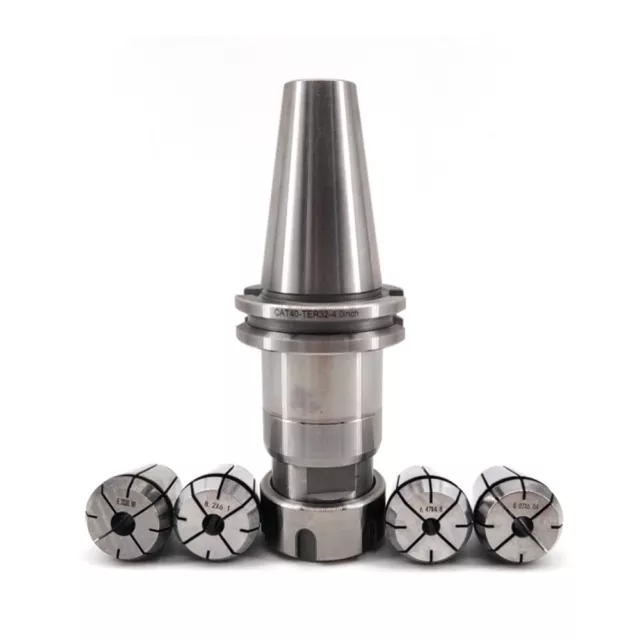 CAT40 ER32 Floating Tap Tapping Holder 4PCS ER32 Tap Collets For CNC Machine