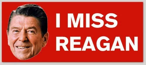 I Miss Reagan Bumper Sticker Decal Republican Ronald Reagan