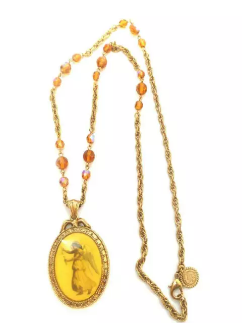 New Annunciation Vatican Library Collection Necklace, Stamped $55 Price Tag