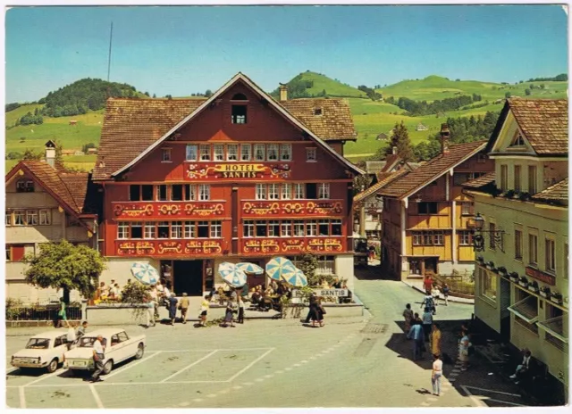 Postcard Hotel Santis Switzerland Appenzell Landsgemeindeplatz