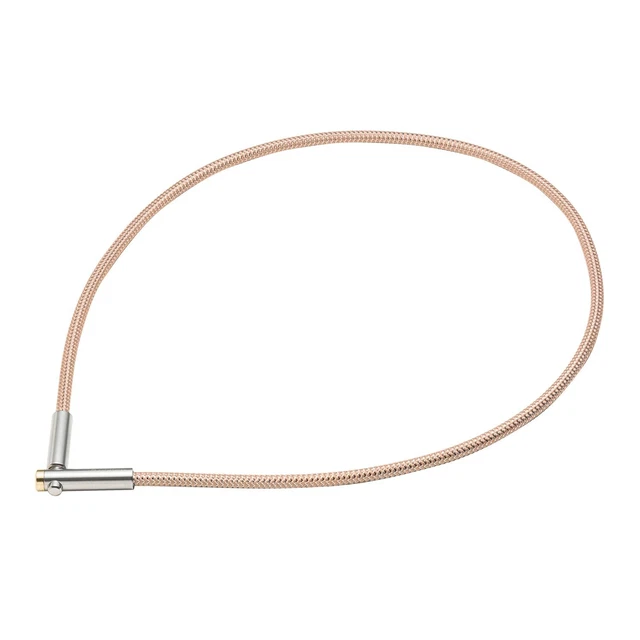 Collar magnético de titanio Phiten RAKUWA superior de metal tipo V oro rosa 50 cm