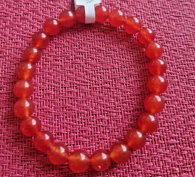 Bracelet agate  Pierres Semi Précieuses - diamètre des perles 8mm