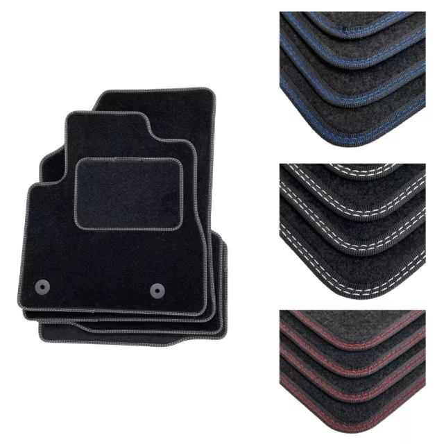 For Fiat Punto 2012 - 2020 Tailored Car Floor Mats Black Carpet Upgraded Trim