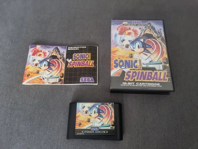 SONIC THE HEDGEHOG Spinball Jeu Sega Mega Drive Megadrive EUR 22,99 ...