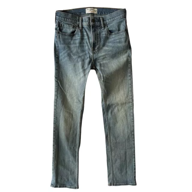 Abercrombie & Fitch Boys  jeans kids Skinny Jean Size 15/16  denim blue Zippered