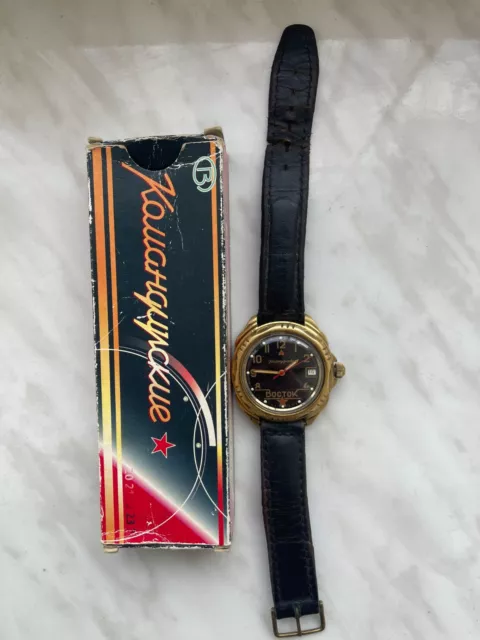 Vintage Vostok Komandirskie Soviet Military Watch Men's Watch Wostok