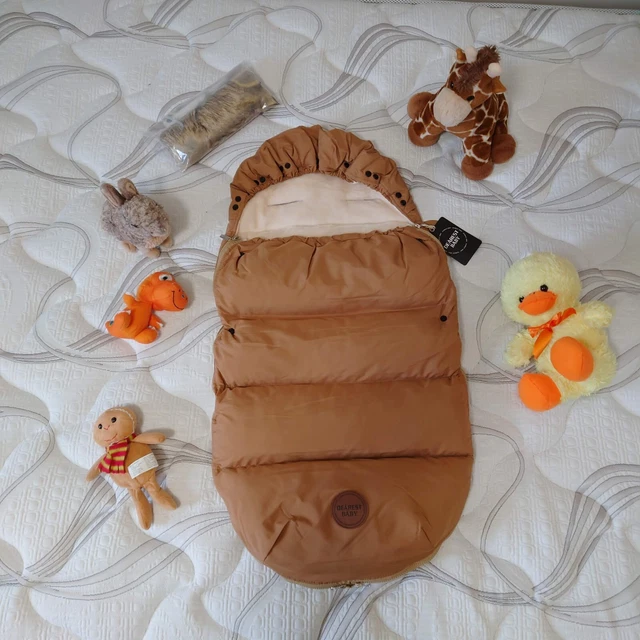 DEÄREST BÄBY Sleeping Bag in Stroller Footmuff Cocoon Waterproof-ROYAL TAN- NWT