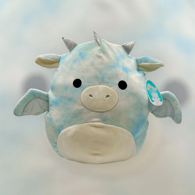 Squishmallows Kellytoy Official 2021 Keith The Tie Dye Dragon 12" Plush-922864