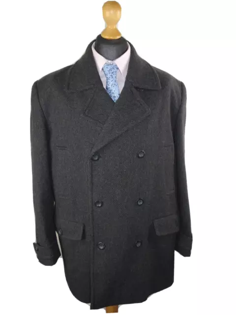 "Giacca Over Coat John Rocha XL Lunghezza Media Miscela Lana Uomo TAGLIA X-LARGE 45""-48"