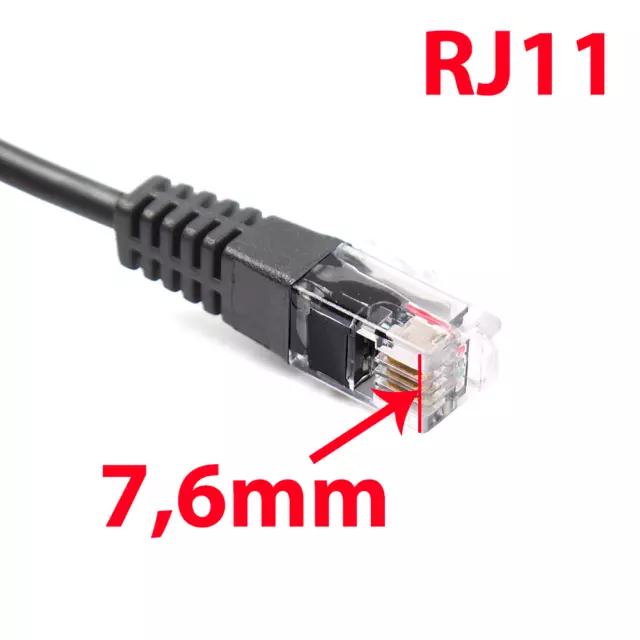 Adaptador de Auriculares Micro PC a Cable Telefónico Doble 3.5mm Hembra a Rj11 2