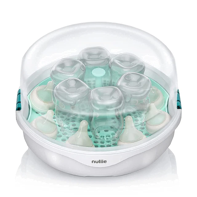 Nuliie Microwave Steam Box, Working 6 Bottles in 2 Mins, Bottle Microwave Steam