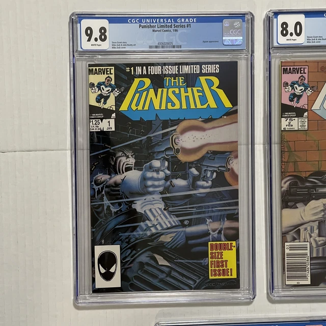 Punisher Limited Series Complete Run 1 2 3 4 5 1-5 CGC 9.8 Marvel Mini Newsstand 2