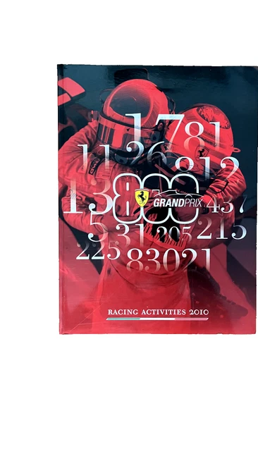 FERRARI RACING ACTIVITIES 2010, buone condizioni, libro yearbook 800 gp annuario
