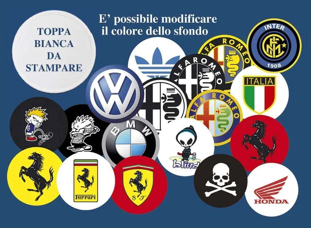 Patch Toppa Replica Blauer 8x6.5cm Ricamata Termoadesiva e da Cucire