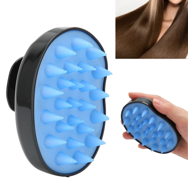 (black)Haar Shampoo Bürste Exquisite Verarbeitung Handheld Small Size Scalp