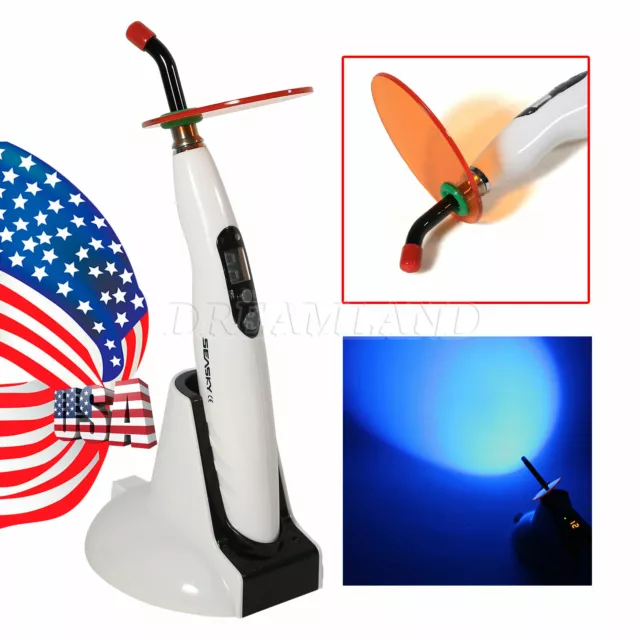 Dental Wireless LED LED-B Curing Light Lamp 1400mw/cm Machine Fit Woodpecker