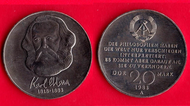 Ddr Germany 1983 20 Mark High Grade Nice Coin