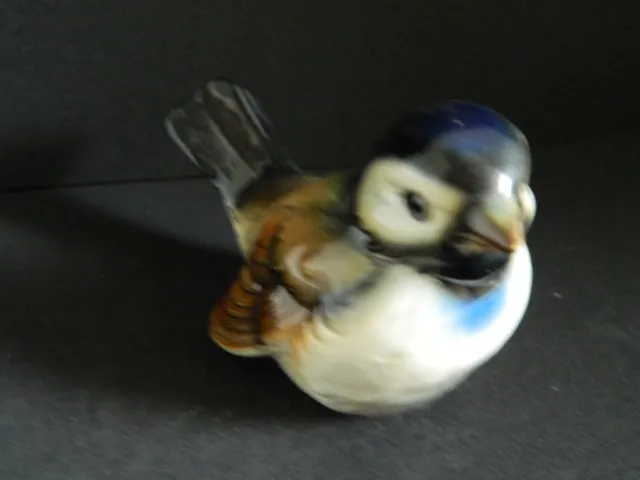 Vintage Goebel Sparrow Bird Figurine Porcelain West Germany Signed CV 73