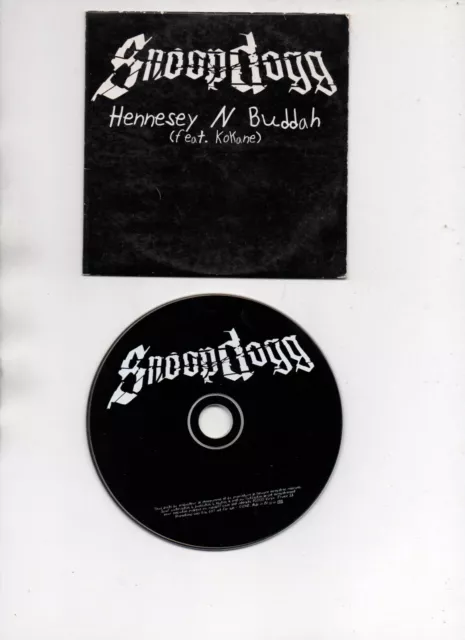 Snoop Dogg Rare Cd Promo Hennesey N Buddah