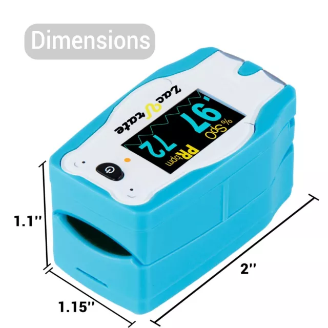 Digital Pediatric Finger Pulse Oximeter SpO2 Blood Oxygen Pulse Rate O2 Meter 2