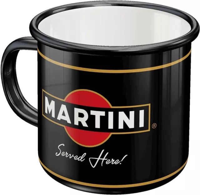 Nostalgic-Art -Retro Camping Emaille-Becher Kaffeepott Kaffeetasse - Martini