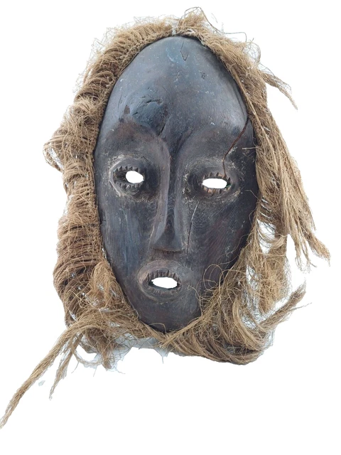 MASQUE AFRICAIN ANCIEN Baule masque africain en bois masque rituel art