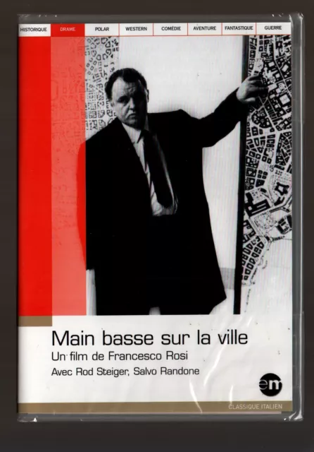 MAIN BASSE SUR LA VILLE  Francesco ROSI   Rod STEIGER   DVD ZONE 2 NEUF