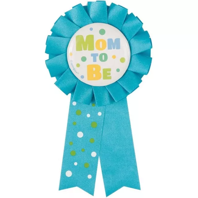 Unique Party Mom To Be Rosette Baby Shower Party Badge (SG24725)