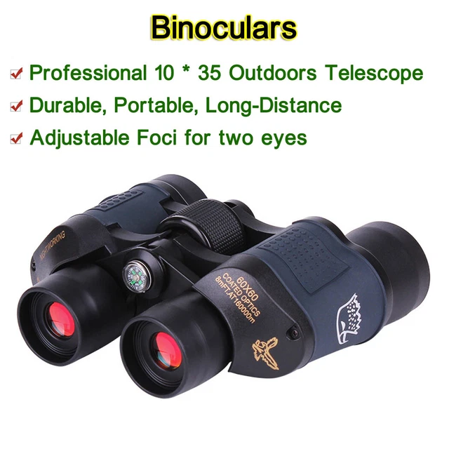 Long-Distance 10 * 35 Binoculars,Durable Adjustable foci,Outdoors Telescope