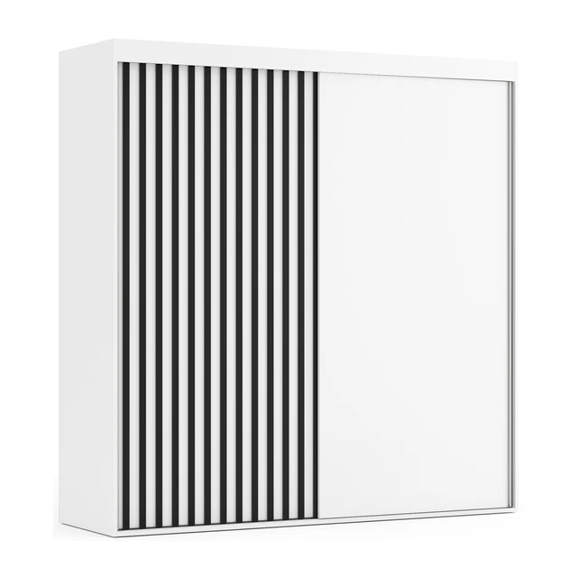 VIKK Tokke Kleiderschrank - Garderobenschrank Mit Schiebetüren & Kleiderstangen