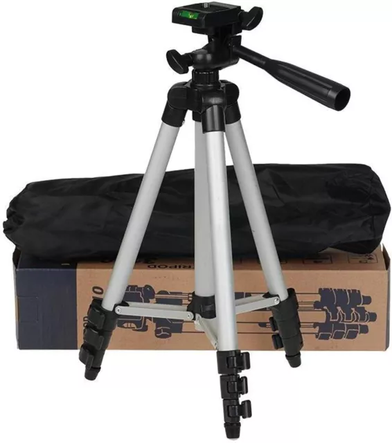 Tripod-3110 Trípode para cámara portátil con cabezal tridimensional y...