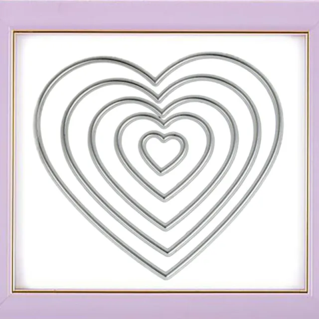 Heart-shaped Cutting Dies Set for Cards Scrapbooking and Stamps 3