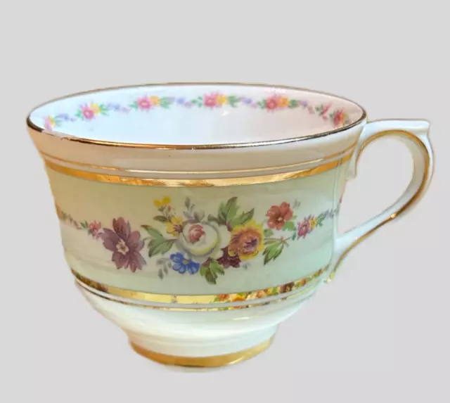 Vintage Floral Colclough Teacup &  Saucer - Marked - English Bone China 2