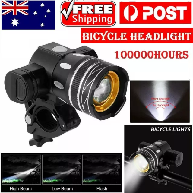 LED Bright Bicycle Light Front Headlight Waterproof Bike Light USB Rechargeable