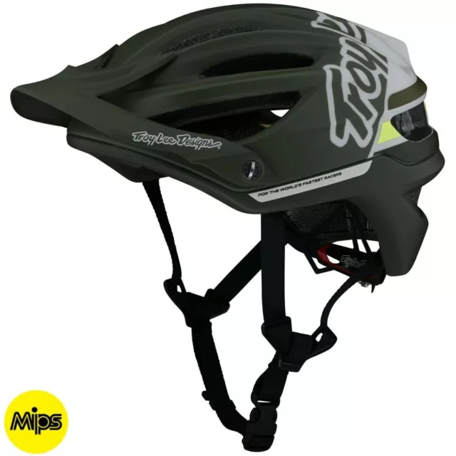 Troy Lee Designs A2 MIPS Helmet TLD Cycling Mountain Bike MTB Road XC Green