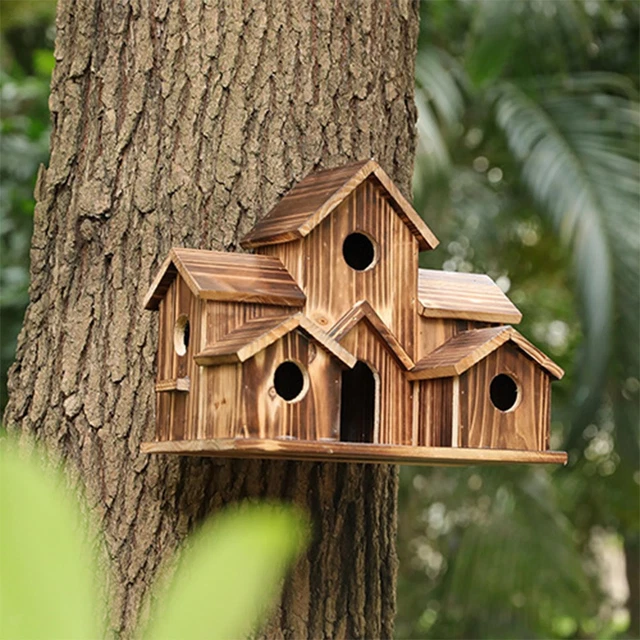 Nido in legno per uccelli da esterno - Accessori per animali In vendita