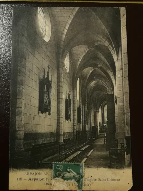 CPA 91 ARPAJON - l'Eglise Saint-Clément
