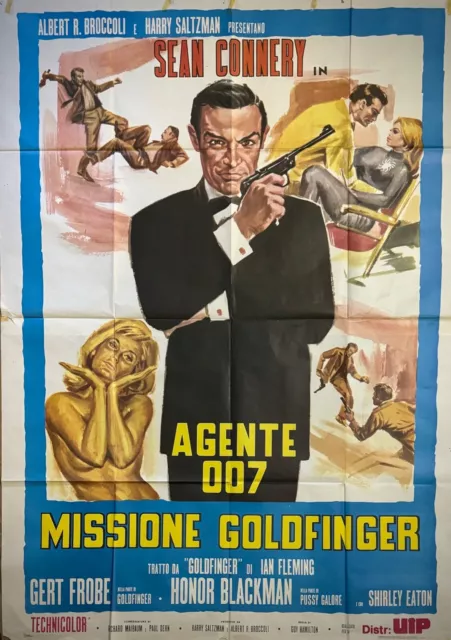 AGENTE 007 MISSIONE GOLDFINGER-Manifesto poster originale - (4F)-Sean Connery -