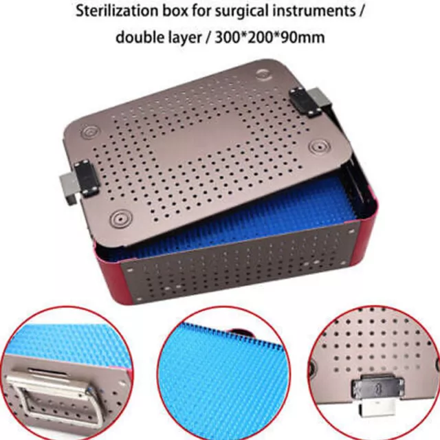 Aluminium Sterilization Tray/Case Medical Surgical Instruments Disinfection Box