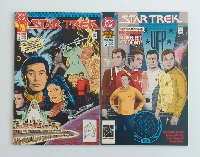 Lot Of 2 DC Star Trek Annual Comics #1-2 VF/NM
