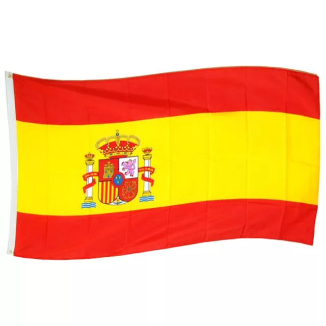 Spanien Fahne ca.150x90cm Hiss Flagge mit Metallösen Flaggen WM Fanartikel EM