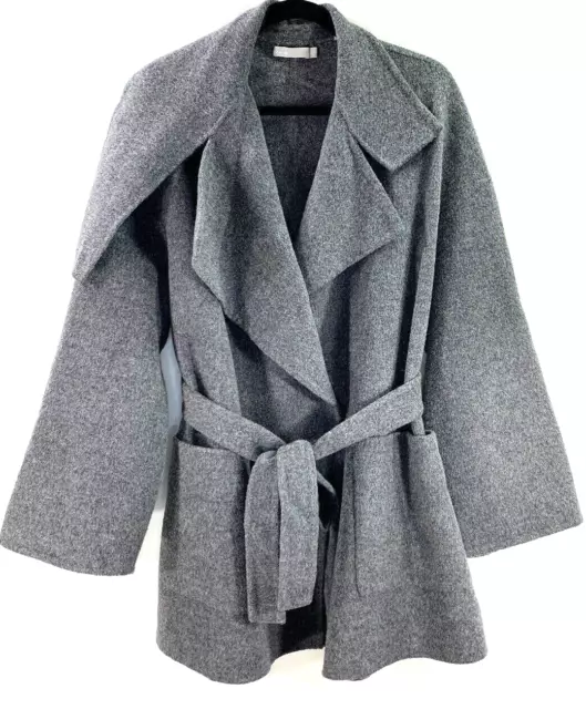 NEW VINCE Blanket Wool Blend Coat in Gray - Size XL #C969