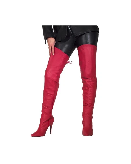 pleaser thigh high boots uk