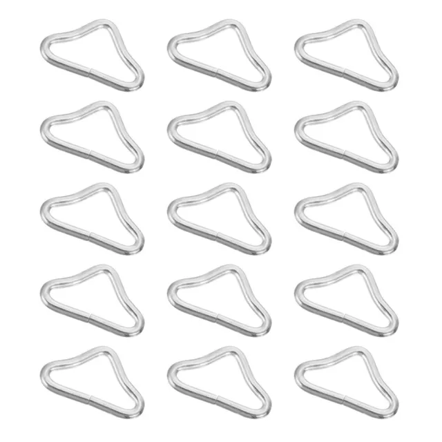 40 Ringklemmen-Trampolinschnallen, V-Ring, Dreiecksverbinder, Metall-Kinderleine