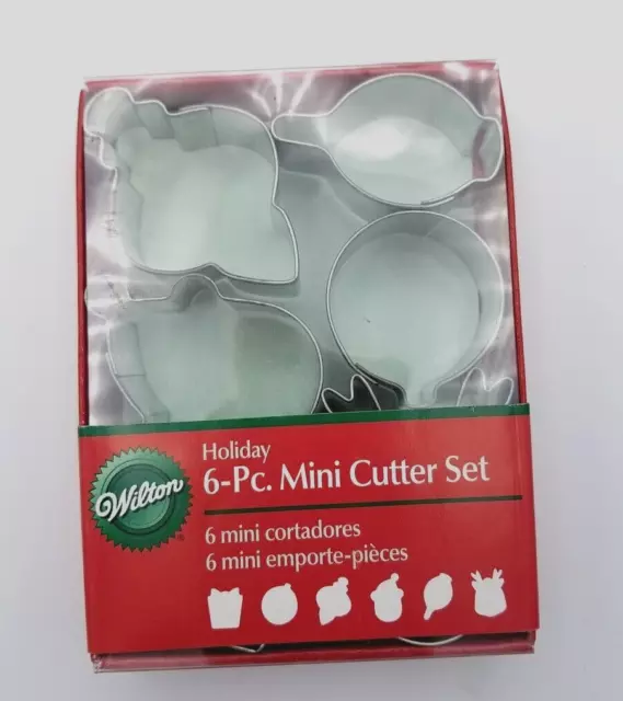 Cookie Candy Christmas Cutters Wilton 6-Piece Mini Cutter Set Christmas Ornament