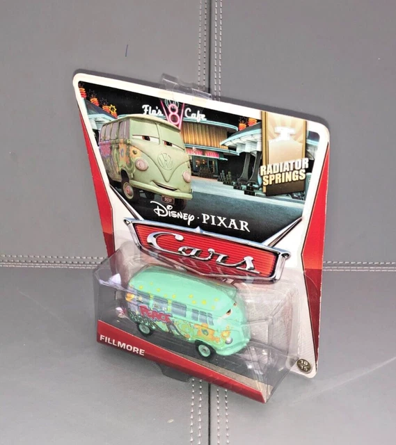 Fillmore Radiator Springs DISNEY PIXAR CARS Radiator Springs - Fillmore Sealed On Blister Card £9 ...