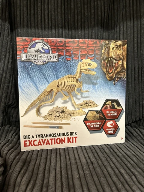 NEW JURASSIC WORLD Dig A Tyrannosaurus T-Rex Excavation Kit Dino Kids ...